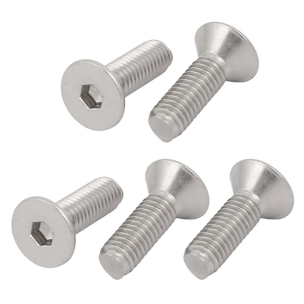 Uxcell 3/816x11/4" 304 Stainless Steel Flat Head Hex Socket Cap Screw
