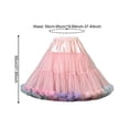 thumbnail image 2 of Women Tulle Petticoat, Soft Puffy Skirt, Elastic Waist Petticoat Tutu Tulle Skirt, Fluffy Skirt, Multi-Layer Party Puffy Skirt, 2 of 7