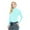 Aqua, variant on ACTIVE UNIFORMS Women's Long Sleeve Turtle-Neck T-Shirt Under Scrub (Aqua, X-Small)