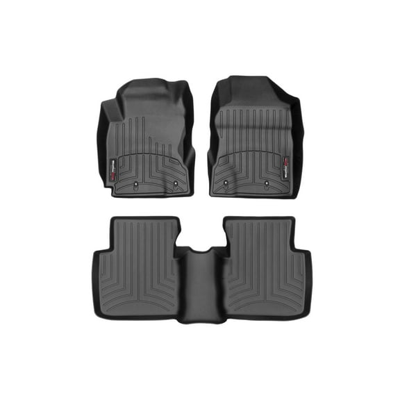 WeatherTech Custom Fit FloorLiners compatible with 2004-2006 Scion xB - 1st & 2nd Row, Black