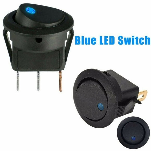 Ruibeauty Round Rocker Switch ON/OFF LED illuminated Car Dashboard Dash Boat Van 12V