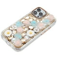 thumbnail image 5 of XPM for Motorola Moto G 5G 2025 Phone Case, Fashion Daisy Floral Series, Full 3D Bling Crystal Diamonds Sparkling Rhinestone Glitter Hybrid Design Cover for Moto G 5G (2025) (Gold), 5 of 9