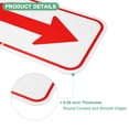 thumbnail image 2 of Uxcell 4-Pack Red Arrow Signs, 11.81 x 5.91 Aluminum Reflective Two-way Arrow Sign for Outdoor Lawn Garden Decorations, Street Sign [White/Red], 2 of 7