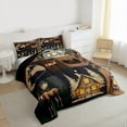 thumbnail image 3 of Feelyou 3D Deer Moose Queen Comforter Set for Teens, Rustic Jungle Wildlife Bedding Sets, Christmas Cabin Reversible Bedding Comforter Set, Microfiber Bedroom Decor, 3-Piece, 3 of 8