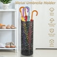 thumbnail image 7 of Umbrella Holder Metal Umbrella Stand Rack Freestanding Umbrella Stand Round Umbrella Holder Bin Waterproof Umbrella Storage Rack 16.5 x 6inch Indoor Walking Stick Holder, 7 of 7
