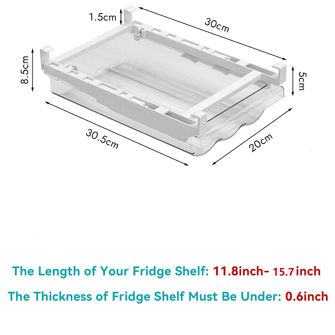 thumbnail image 6 of Large Capacity Egg Holder Tray, Refrigerator Organizer Bins, Clear Plastic Container Drawer for Egg, 6 of 8