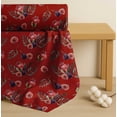 thumbnail image 4 of Soimoi Red Cotton Voile Fabric Pomegranate & Fig Fruits Print Fabric by the Yard 56 Inch Wide, 4 of 7