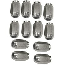 12-Pack 1/2" Solid 304 Stainless Steel Lug Nuts For Trailer Wheels 1/2-20 Thread