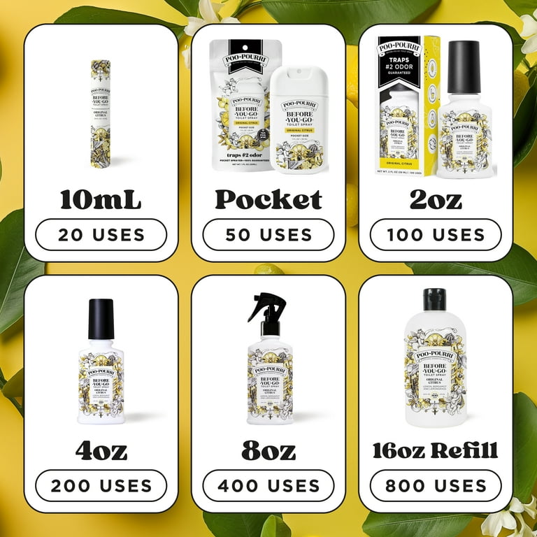 Poo-Pourri Odor Eliminator Travel Size 10 mL, Citrus Lavender