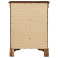 thumbnail image 5 of Glory Furniture Louis Phillipe Wood Veneer 4-Drawer Bedroom Chest in Cherry, 5 of 5