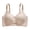 Beige, variant on Women Seamless Bras Comfortable Wirefree Push Up Solid Color Lightweight Padded Underwear for Everyday Wear Sports Home Breathable Sleep Comfort