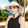 thumbnail image 3 of Sun Hats for Women Men 3” Wide Brim UPF 50+ Fishing Beach Bucket Hats, 3 of 5