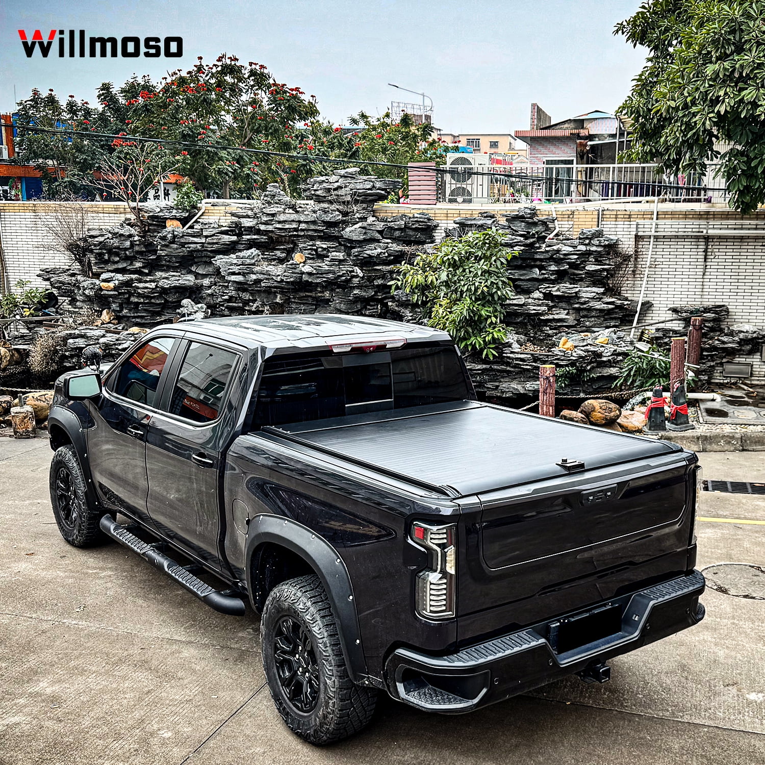 Retractable Truck Bed Tonneau Cover for 2014-2025 Chevy Silverado/GMC Sierra 1500 (5'8" /69" Bed) Retractable Hard Truck Bed Cover Password Lock