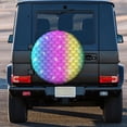 thumbnail image 5 of Kll Rainbow Scales2 Tire Cover,Universal Wheel Tire Cover For Trailer, Rv, Suv, Truck,Camper And Many Vehicle,(17 Inch), 5 of 8