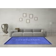 thumbnail image 3 of Ahgly Company Indoor Rectangle Abstract Blue Modern Area Rugs, 5' x 7', 3 of 4