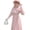 Ice plum powder (standard sun protection) pleated style, variant on Sun Protection Long Dress Long Sleeve UPF 50 Long Sun Protection Dresses Swimsuit Cover Ups for Travel