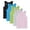 Multicolor 1, variant on 5 Pack Toddler Girls' Tank Tops Baby Casual Crew Neck Sleeveless Shirts Kids Boys Athletic Tee Unisex T-Shirt for 1-13 Y