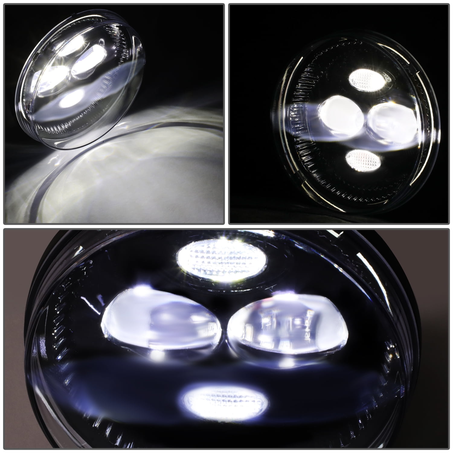 For 2007 to 2014 Sierra 1500 2500HD 3500HD Pair of Smoked Lens Full LED Lighting Driving Fog Lights Lamps with Switch 11 12 13