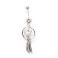 thumbnail image 2 of Dreamcatcher Belly Button Ring - 3 Colors Available, 2 of 3