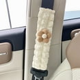 thumbnail image 3 of Flower Car Seat Belt Cover Pad Universal Soft Comfortable Shoulder Strap Protector for Adults Kids Vehicle Accessories, 3 of 3