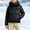 Black, variant on ATOGUTA Puffer Jacket Girl Warm Kids Zip up Long Sleeve Winter Quilted Jackets Coat Outerwear