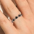 thumbnail image 4 of 1.1ct Black Diamond Moissanite Chantilly 10K Rose GoldWedding Ring, 4 of 4