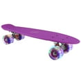 thumbnail image 3 of 22 Inch Cruiser Skateboard Complete with LED Light Up Wheels for Beginner and Adults T-Tool Included, 3 of 7