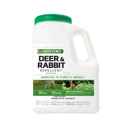 Liquid Fence Deer & Rabbit Repellent Granular, 5 Pounds