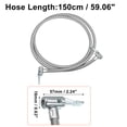 thumbnail image 4 of Unique Bargains 150cm Car Tire Inflator Extension Hose with Undeflatable Chuck Lock Air Pump Tire Valve Connection Pipe, 4 of 6