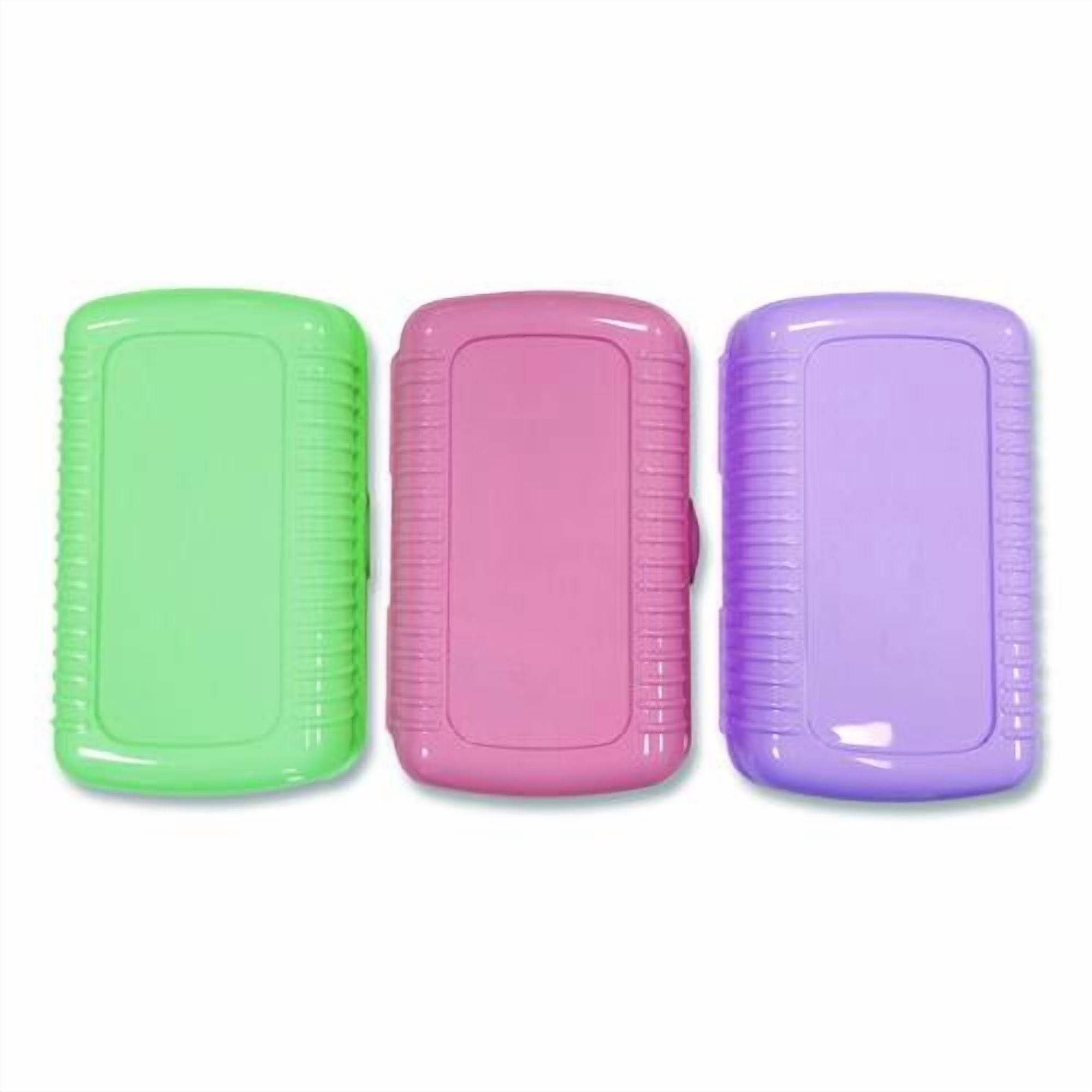 Pencil Case, 2 Compartments, 9.13" x 5.7" x 2.5", Randomly Assorted Color | Bundle of 5