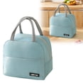 thumbnail image 2 of Lunch Bag for Women Men,Reusable Leakproof Lunch Tote with Thermal Lining,Heavy-Duty Insulated Portable Lunch Box Cooler Bag for Work,Office,Picnic,Beach & Travel,9.05x5.51x7.87 inch (Green), 2 of 5