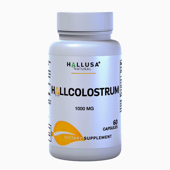 Bovine Colostrum 1000 mg with 10% IgG – Colostrum Capsules for Immune & Digestive Support – Gut Balance & Natural Wellness - Non-GMO, Gluten Free – 60 Capsules –Hallusa Natural