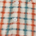 thumbnail image 6 of YTDSCS Boys Summer Shirts for Kids Toddler,1-8Years Baby Short Sleeve Shirts Plaid Lightweight Cotton Boys Button down Shirt Kids Clothes, 6 of 8