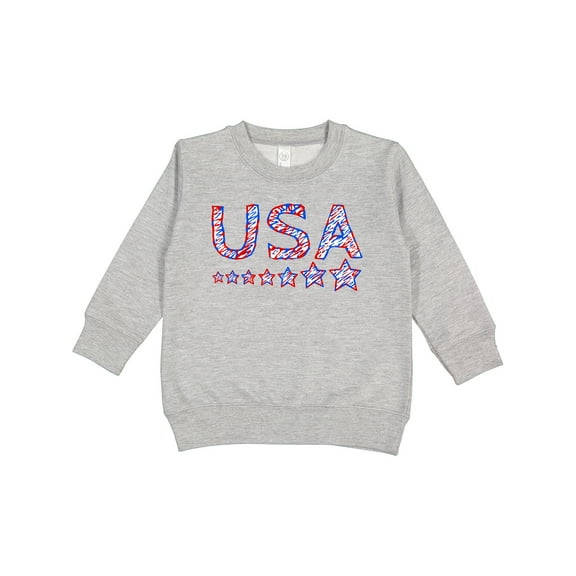 Inktastic Fourth of July USA Red, White, and Blue Toddler Sweatshirt