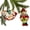2 pcs Carnival, variant on Stp Goods Sunny Fruits Glass Christmas Ornament Set of 2 Hand-Painted Christmas Tree Ornament Christmas Tree Hanging Decorations, Yellow