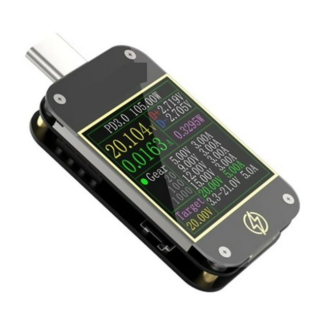 Type-C PD Trigger USB-C Voltmeter Ammeter Fast Charging Protocol Test Type-C Meter Power Bank Tester With PC Software ,Easy to Use