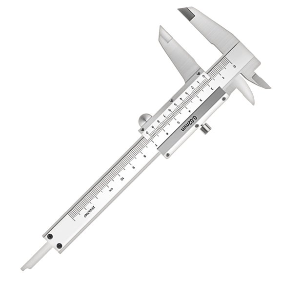 JZROCKER Thickness Diameter Measuring Tool Vernier Caliper for Jewelry Coin Gemstones 0-100mm Stainless Steel Caliper Micrometer