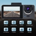 thumbnail image 3 of MesaSe 1080P Car Dash Cam 3 Channel  Front Rear Inside Dash Camera  DVR Backup Cam for Cars  170°  Night Vision  Loop Recording  G-Sensor  Parking Monitor  WDR, 3 of 6