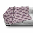 thumbnail image 3 of Boho Soft Flannel Fleece Throw Blanket, Ethnic Motif of Paisley Leaves Folk Oriental Motif, Cozy Plush for Indoor and Outdoor Use, 50" x 60", Rose Magenta and Pale Pink, by Ambesonne, 3 of 6