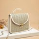 thumbnail image 2 of Womens Straw Handbags Handwoven Straw Bags Hand Summer Beach Tote Woven Handle Shoulder Bag (White, One Size), 2 of 4