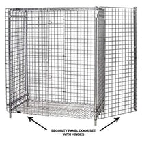 Security Door, for use with 36"W security units, chrome plated finish