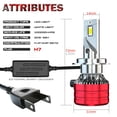 thumbnail image 2 of H7 LED Headlight Bulbs Kit H7 High&Low Beam 16000 Lumens Waterproof LED Bulbs Pack of 2, 2 of 8