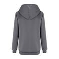 thumbnail image 7 of CILENON Womens Lightweight Jackets Women's Thick Wool Hoodie Zipper Casual Hoodie Winter Jacket Jacket (Dark Gray,XL), 7 of 7