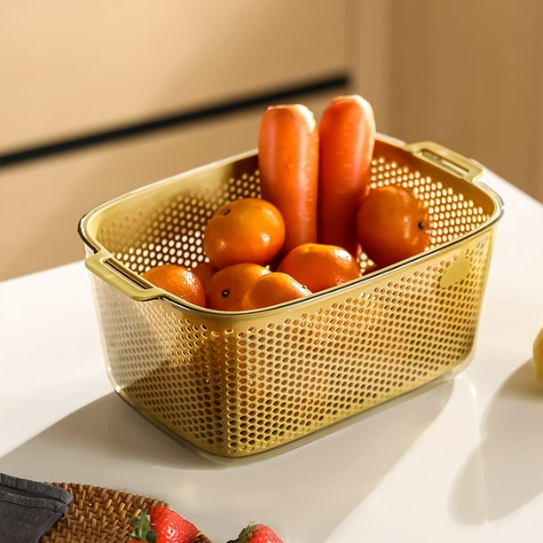 Inovra - passoire à fruits 2 en 1 - Passoire de cuisine Multi à double couche