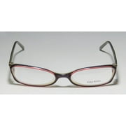 New Vera Wang V104 Womens/ladies Designer Full-rim Purple / Plum Unique Shape Designer Fancy Frame Demo Lenses 53-17-135 Eyeglasses/eyewear