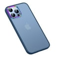 thumbnail image 1 of Allytech Compatible with iPhone 12 Pro 6.1"(2020) Case, Colorful Camera Frame Soft TPU Rubber and Hard PC Shockproof Anti-Scratch Slim Case for iPhone 12 Pro 2020 Release, Darkblue, 1 of 4