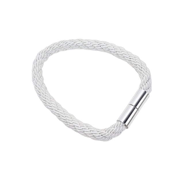 Inteprter Cortina Tie Back Home Hotel Dormitorio Sala de estar Ventana Cortinas Tieback decorativo Hebilla Cordón Succión Clip Holdback Tratamientos de ventanas Blanco Inteprter HA070013-03