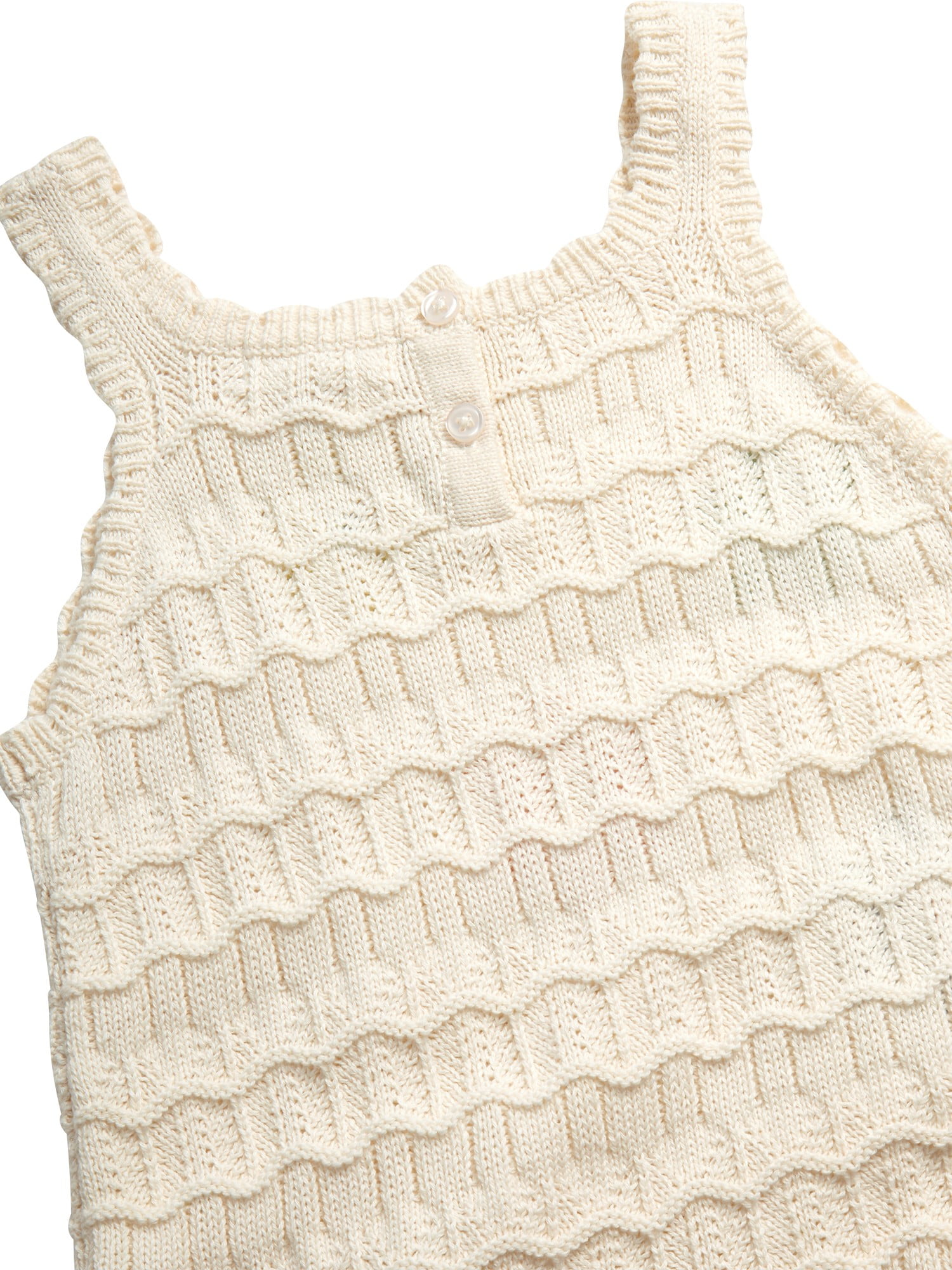 Jessica Simpson Baby and Toddler Girls' Crochet Cover-up Dress with Floral Applique, Sizes 12M-5T