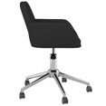thumbnail image 2 of vidaXL Swivel Office Chair Black Fabric, 2 of 5