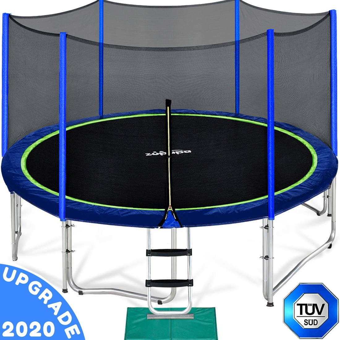 Zupapa 10FT Kids Trampoline with enclosure net ladder assembly tools